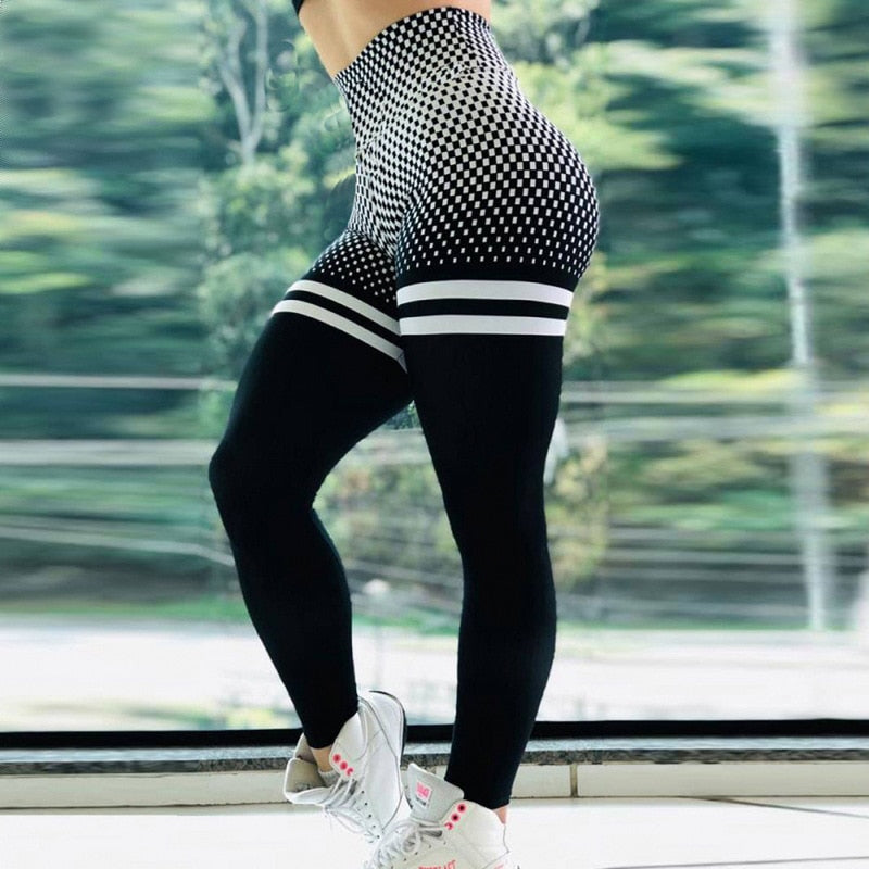High waisted leggings with print