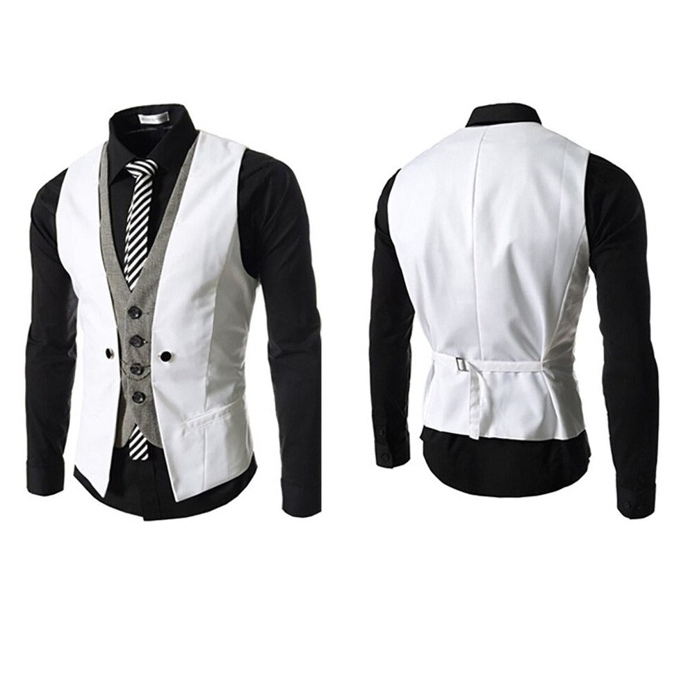 Men's Business Vest Suit