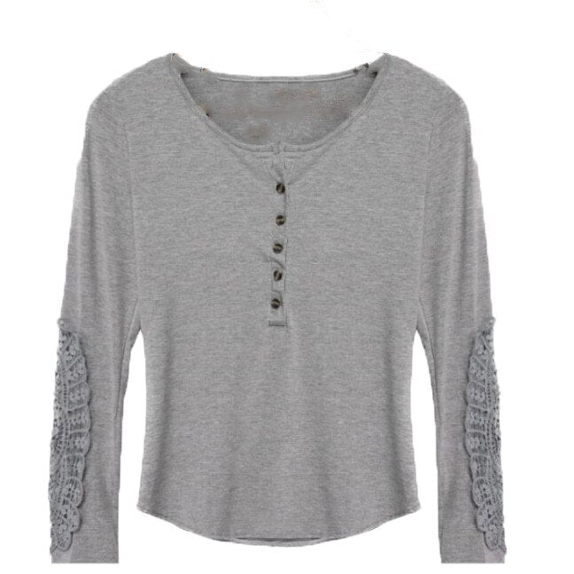 Lace Shirt Long Sleeve