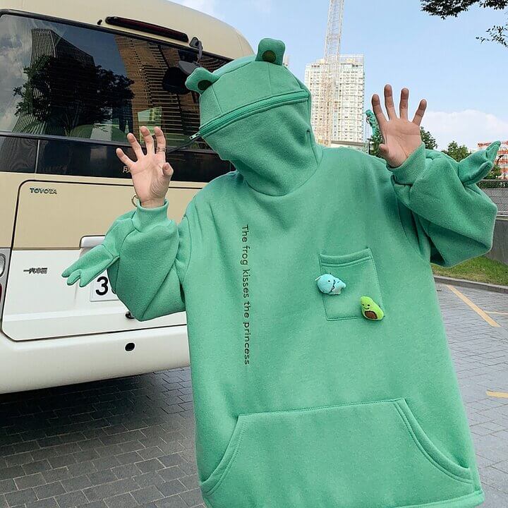 Frog Zipper Hoodie