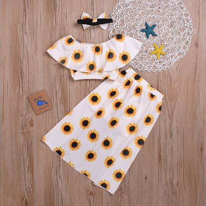 Sunflower outfit for kids 