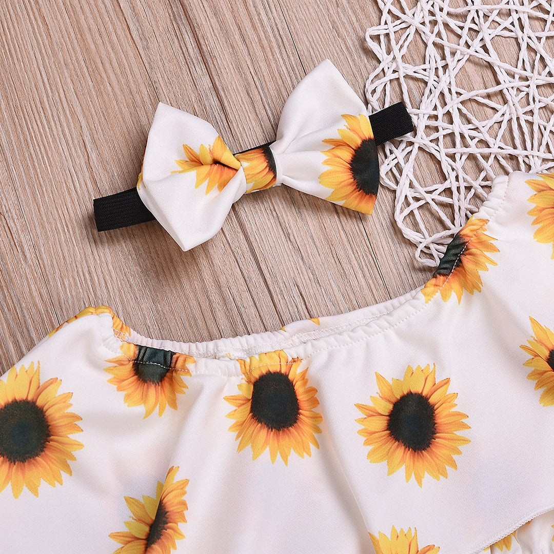 Sunflower outfit for kids 