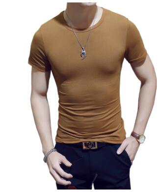 Men's shirt with round neck