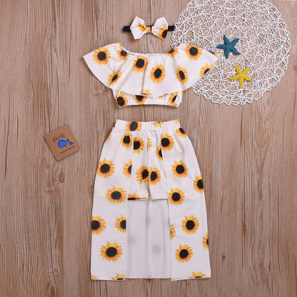 Sunflower outfit for kids 