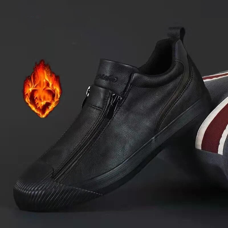 Vulcanized Microfiber Leather Men's Shoes 