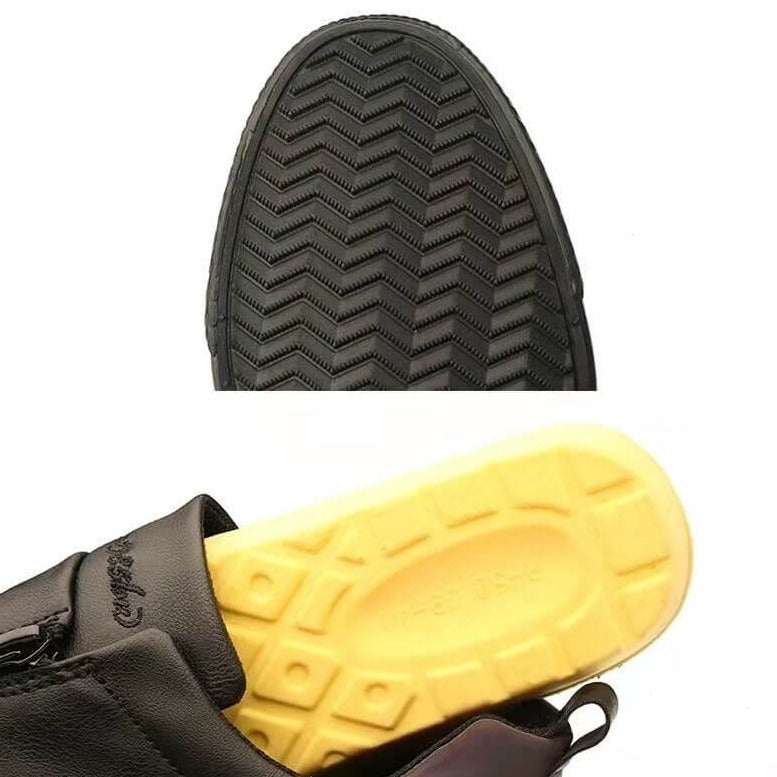 Vulcanized Microfiber Leather Men's Shoes 