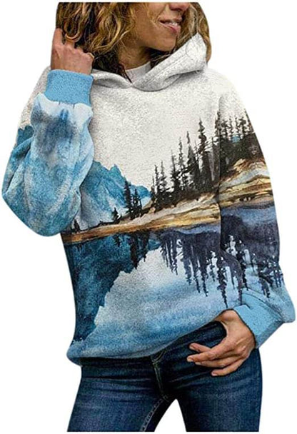 Natural Mountain Printed Sweatshirt