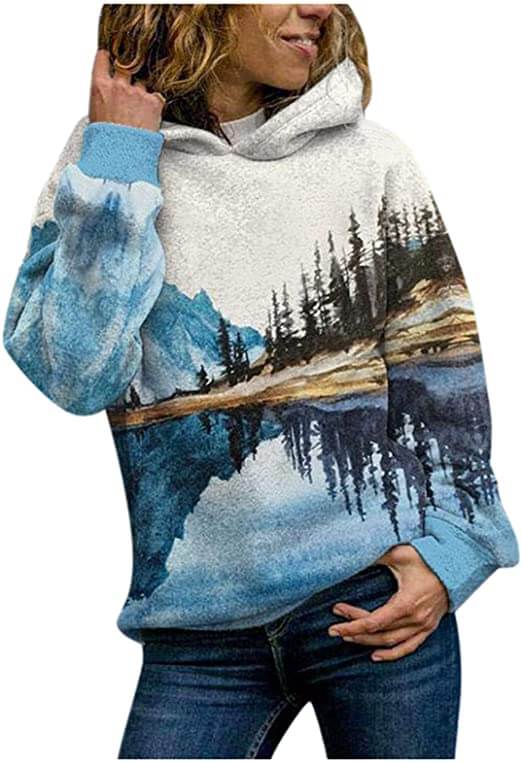 Natural Mountain Printed Sweatshirt