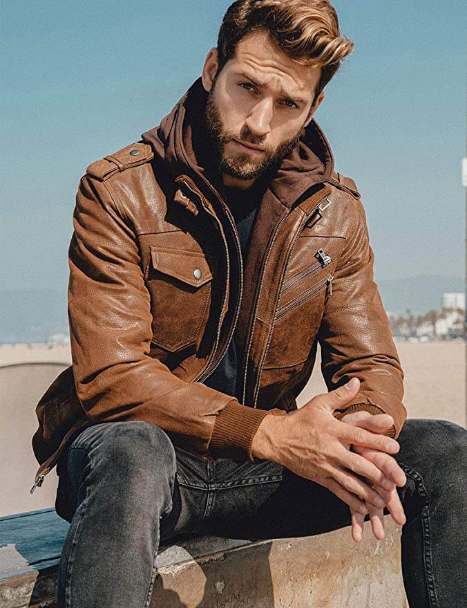 Men's leather jacket