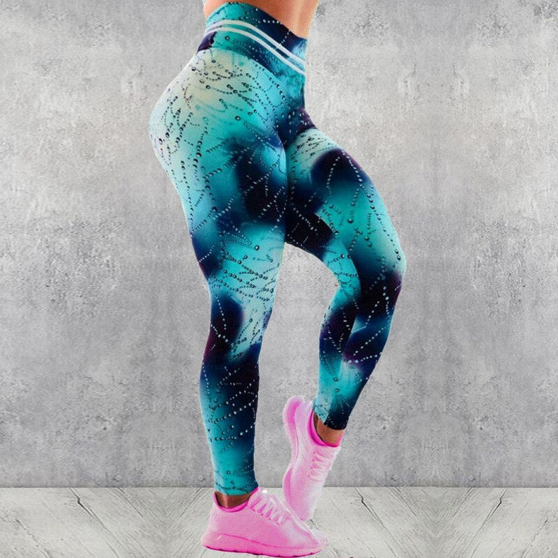 High waisted leggings with print