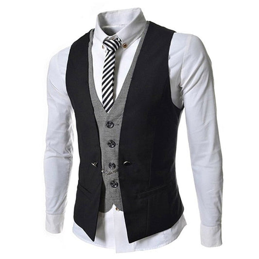 Men's Business Vest Suit 