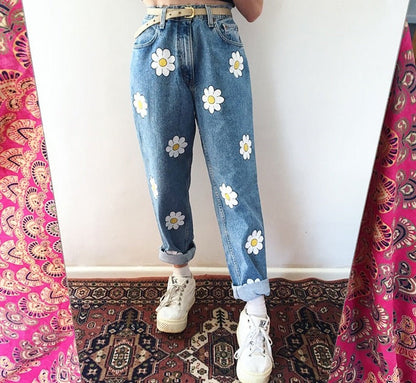 Chic Daisy Jeans