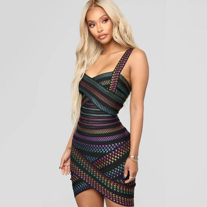 Women Multi Color Party Dress 