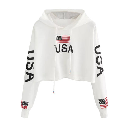 USA Crop Sweater