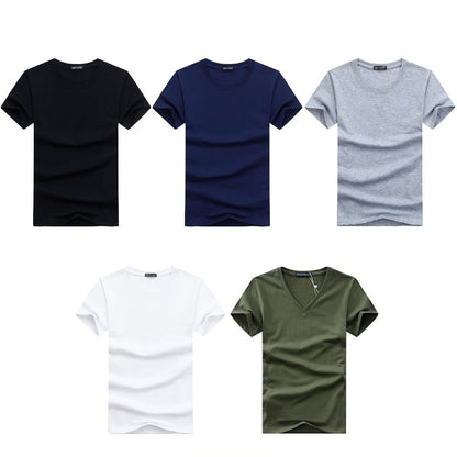 Men's Slim Fit V-neck T-shirt 