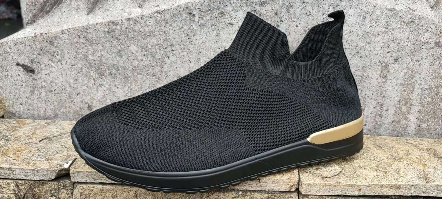 Elastic Slip-On Sneakers 