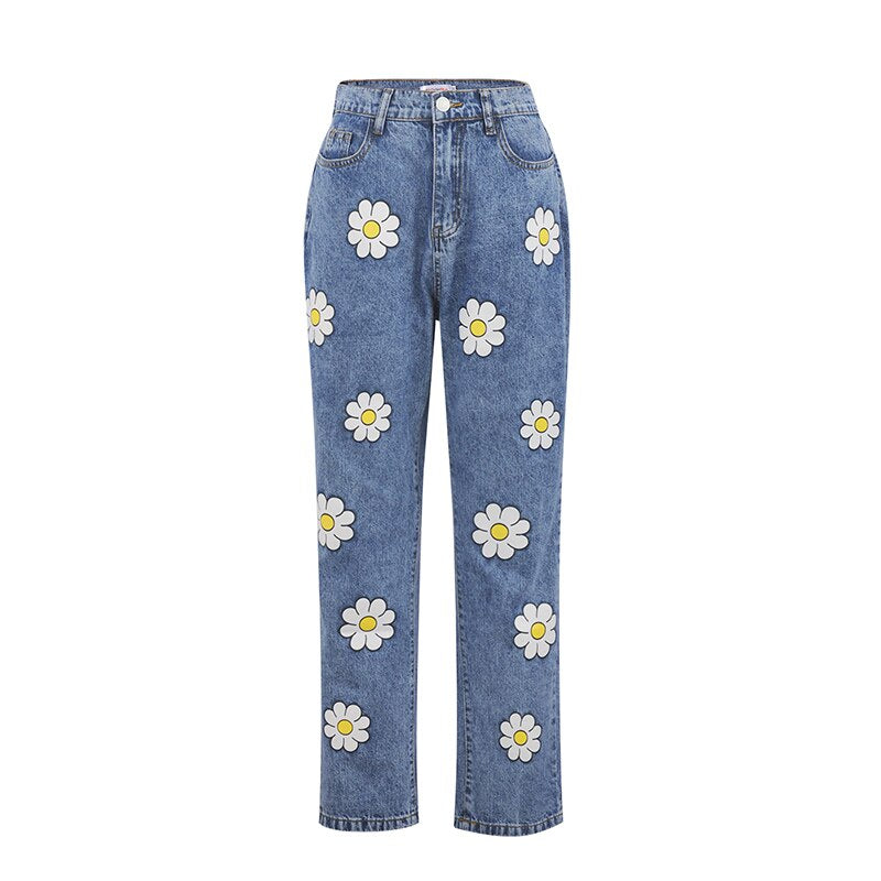 Chic Daisy Jeans