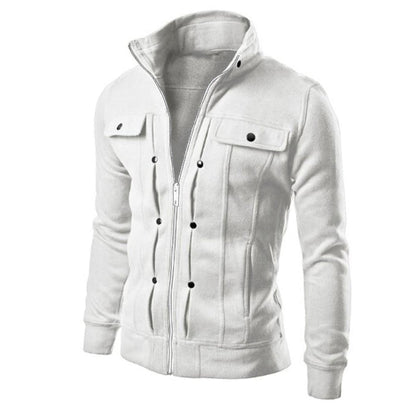 Men's Zip Up Jacket | Stand Collar Jacket