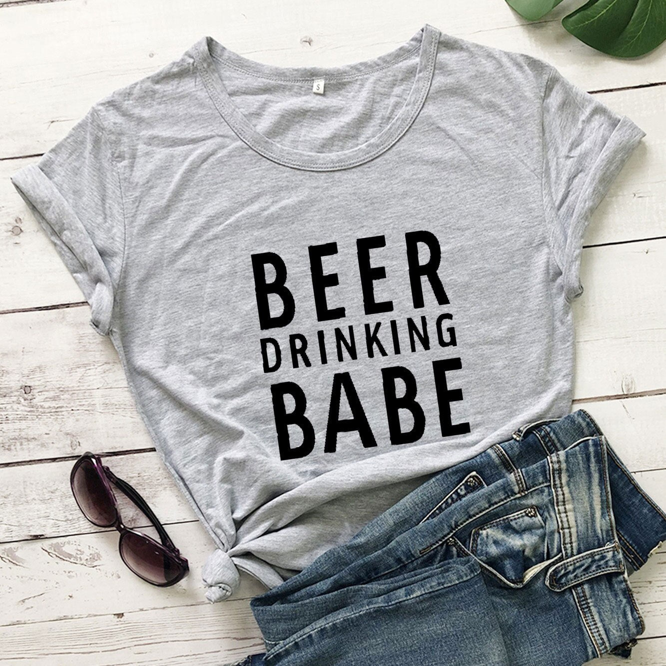 Beer Drinking Babe T-shirt 