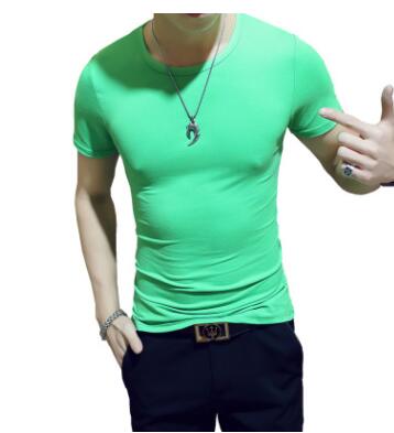 Men's shirt with round neck