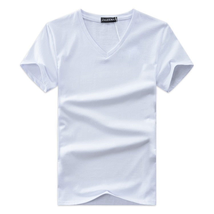 Men's Slim Fit V-neck T-shirt 