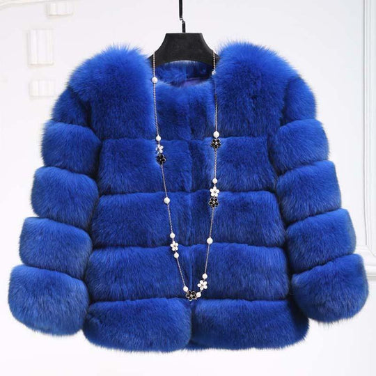 Fluffy Women's Faux Fur Coat