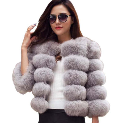 Fluffy Women's Faux Fur Coat