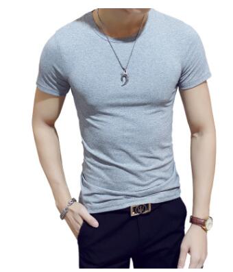 Men's shirt with round neck