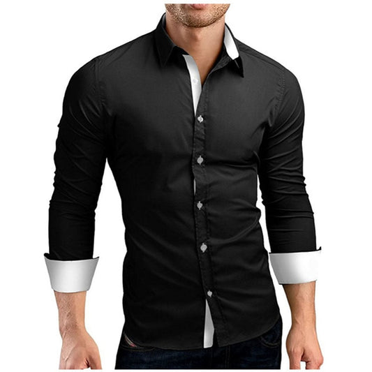 Men's Slim Fit Long Sleeve Shirts