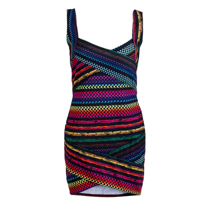 Women Multi Color Party Dress 