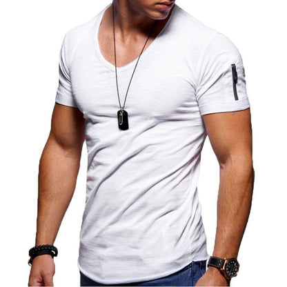 Men's V-Neck Muscle T-Shirts