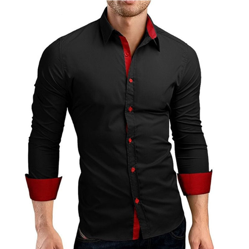 Men's Slim Fit Long Sleeve Shirts