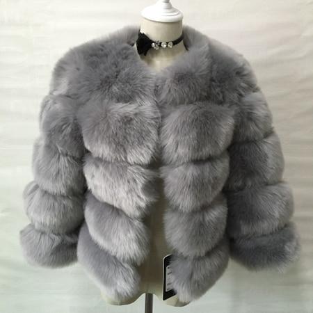 Fluffy Women's Faux Fur Coat