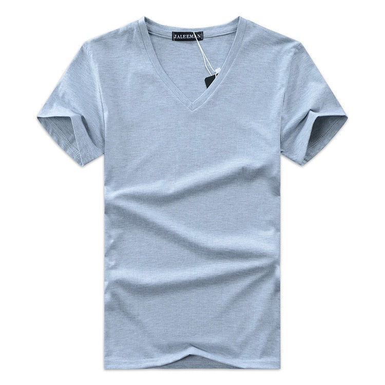 Men's Slim Fit V-neck T-shirt 