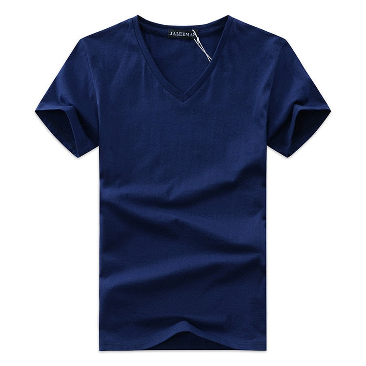 Men's Slim Fit V-neck T-shirt 