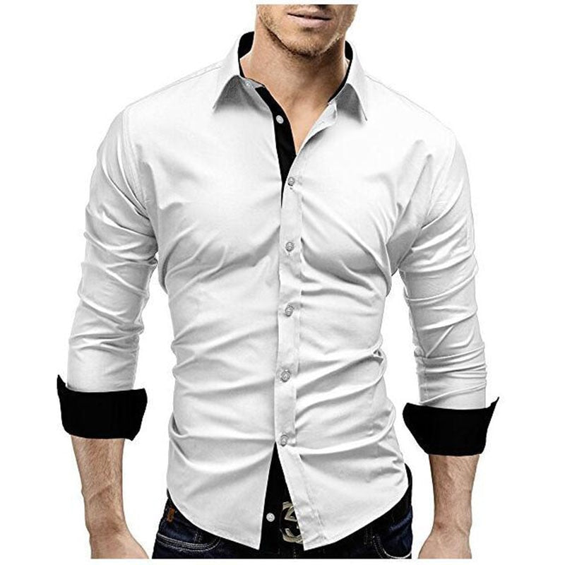 Men's Slim Fit Long Sleeve Shirts