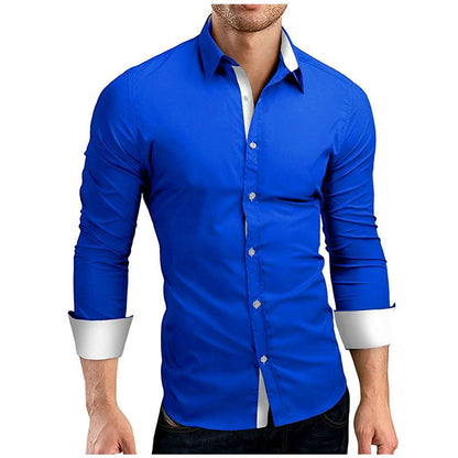 Men's Slim Fit Long Sleeve Shirts