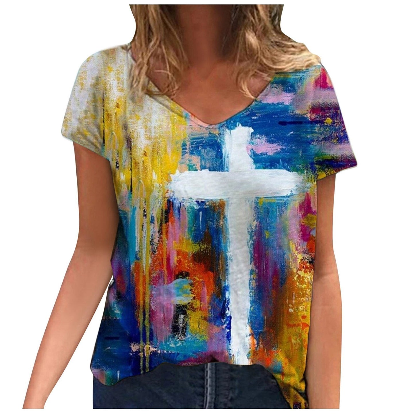 Vintage Cross Graphic T-shirts