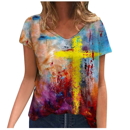 Vintage Cross Graphic T-shirts