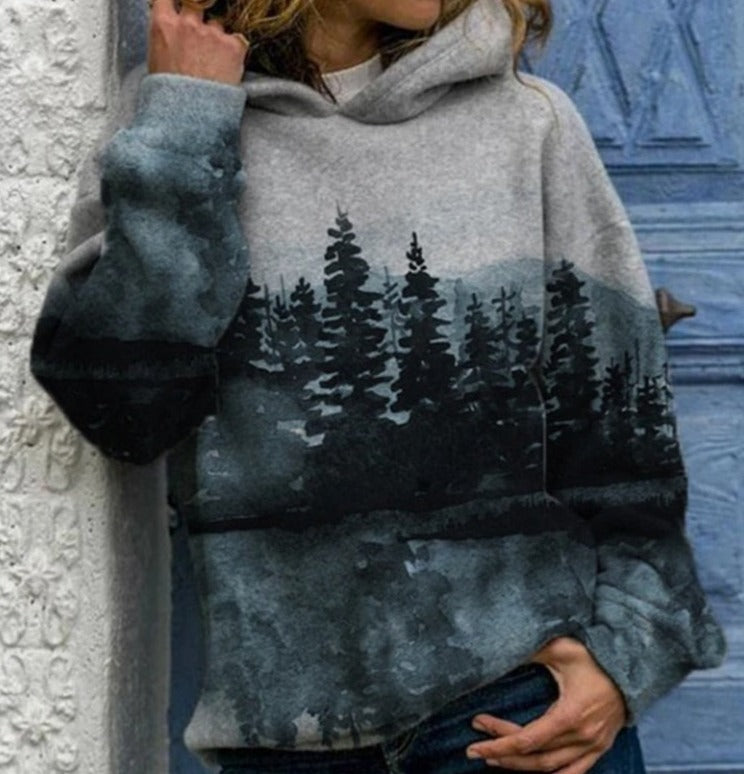 Natural Mountain Printed Sweatshirt