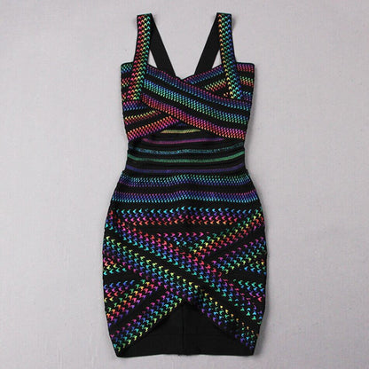 Women Multi Color Party Dress 