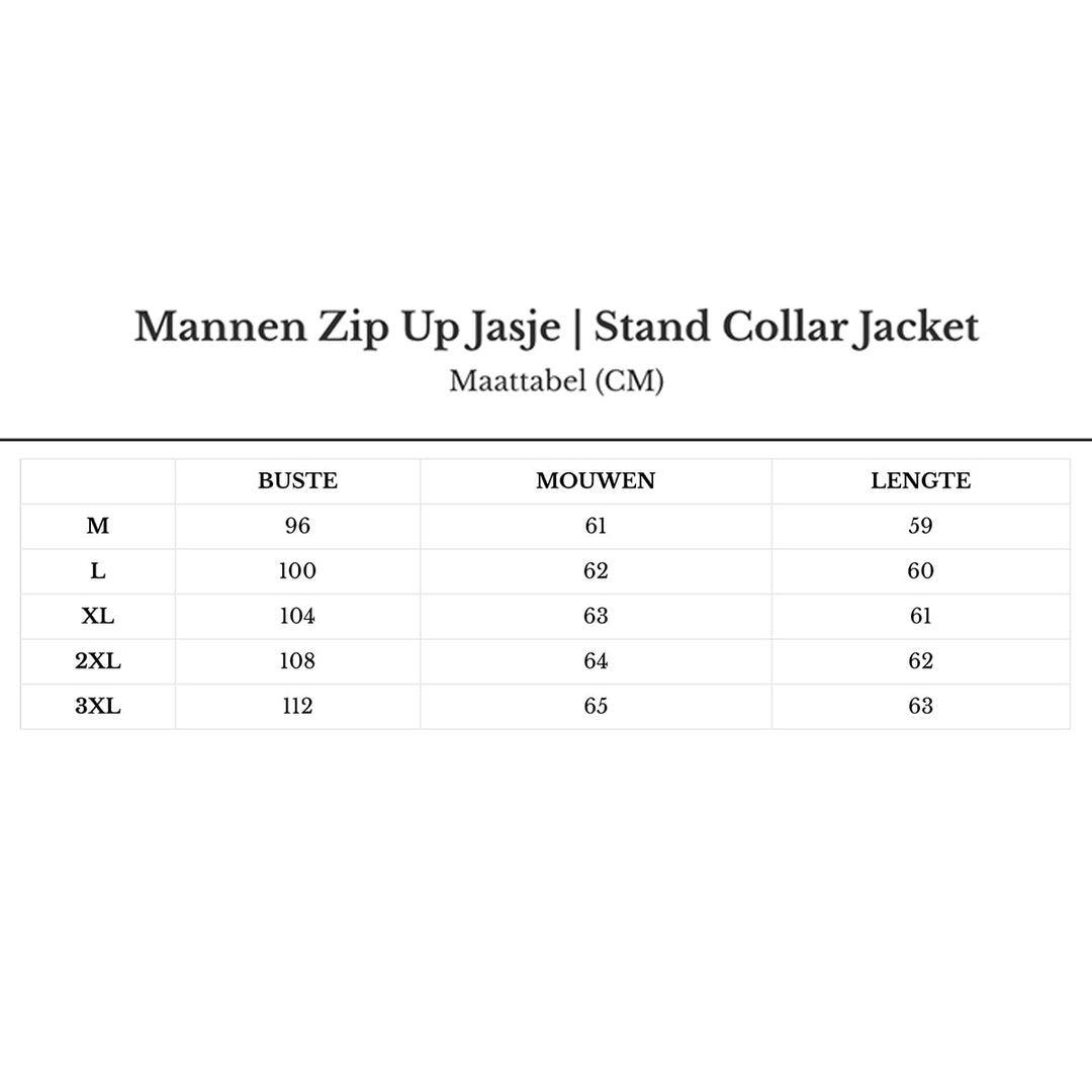 Men's Zip Up Jacket | Stand Collar Jacket