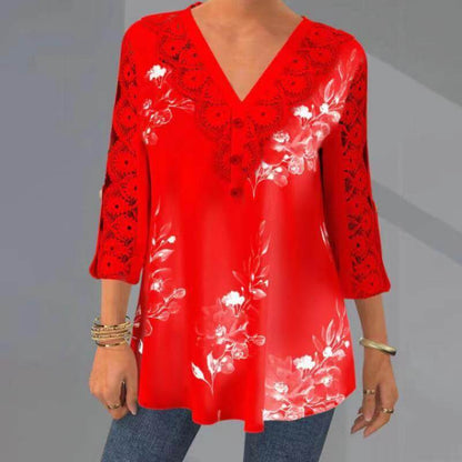 Women Casual Summer Blouse 