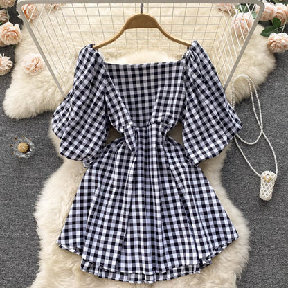 Square Collar Dress For Women