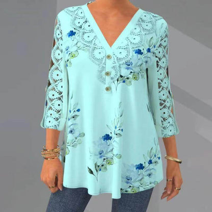 Women Casual Summer Blouse 