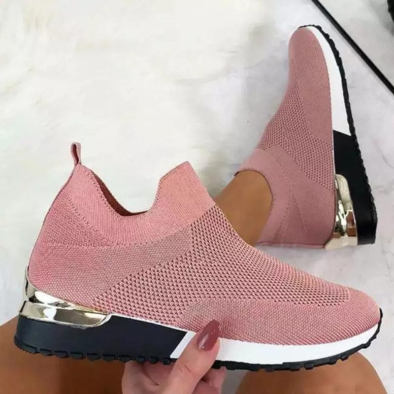 Elastic Slip-On Sneakers 