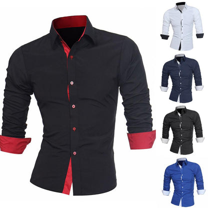 Men's Slim Fit Long Sleeve Shirts