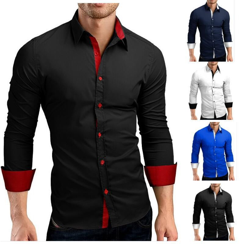 Men's Slim Fit Long Sleeve Shirts