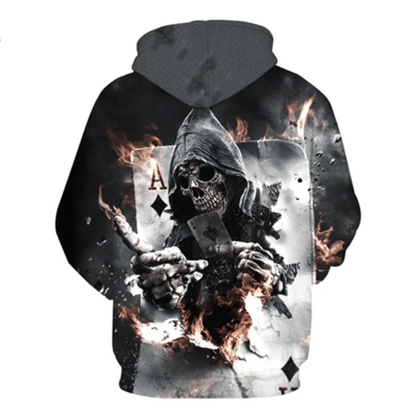 Ace of Death Skull Hoodie