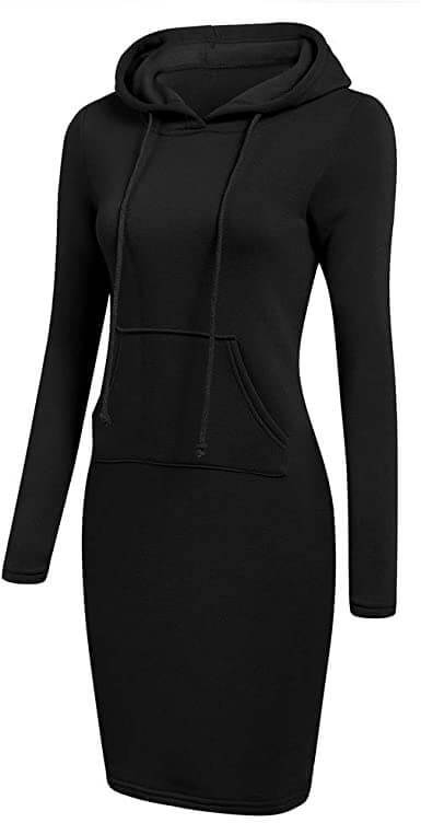 Slim Pullover Hoodie Dress